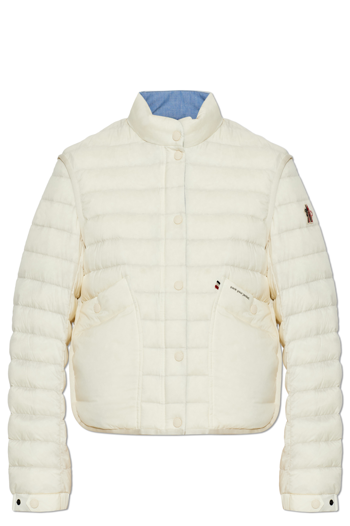 MONCLER ホワイトロンパース MONCLER（モンクレール） ベビー服 ロゴ ベビー ロンパース